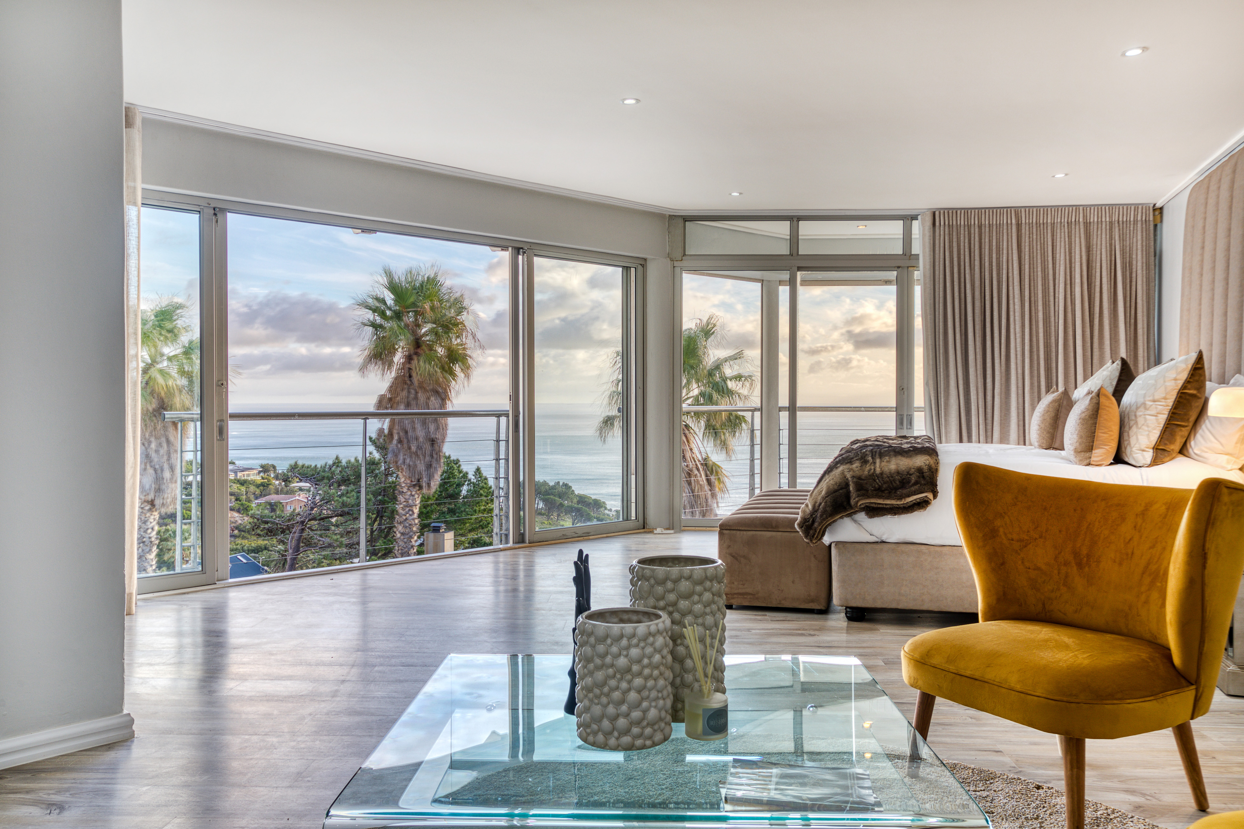 Interior design of a modern apartment living room